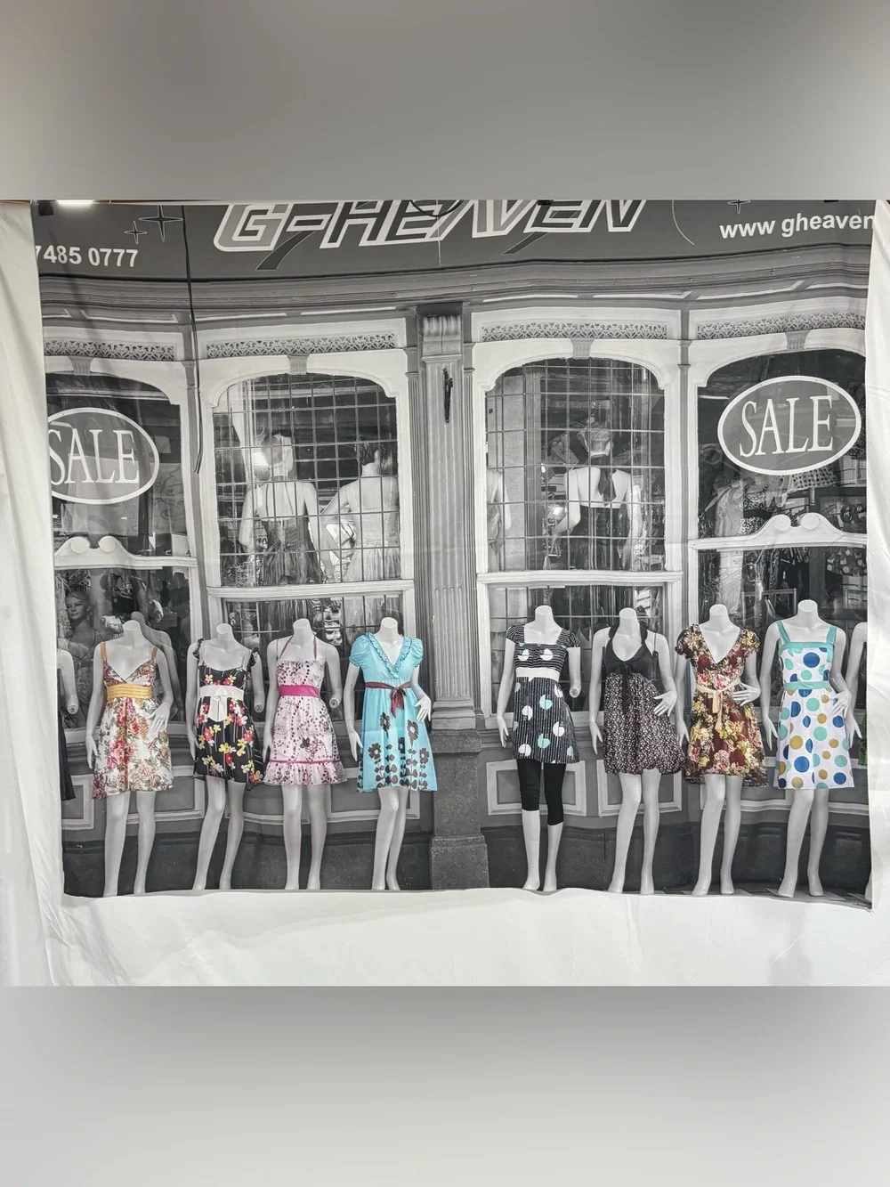 G-Heaven London Dress Shop Camden Fashion Storefront Wall Tapestry